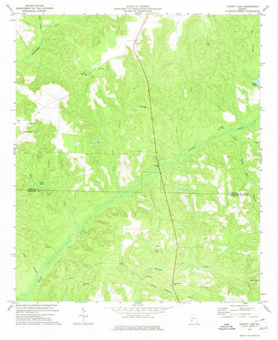 United States Geological Survey County Line, GA (1972, 24000-Scale) digital map