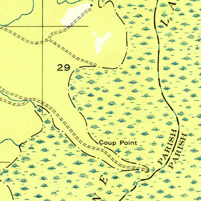 United States Geological Survey Coup Point, LA (1949, 31680-Scale) digital map