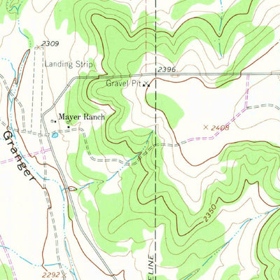 United States Geological Survey Coupe Ranch, TX (1964, 24000-Scale) digital map