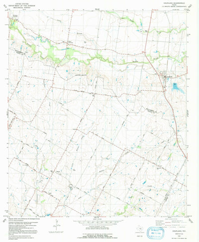 United States Geological Survey Coupland, TX (1982, 24000-Scale) digital map