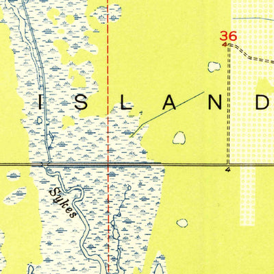 United States Geological Survey Courtenay, FL (1951, 24000-Scale) digital map