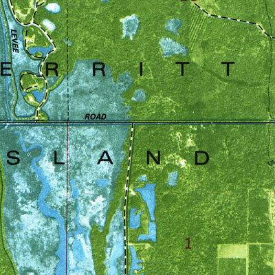 United States Geological Survey Courtenay, FL (1976, 24000-Scale) digital map