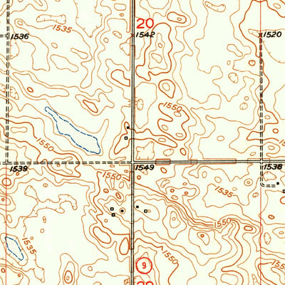 United States Geological Survey Courtenay, ND (1951, 24000-Scale) digital map