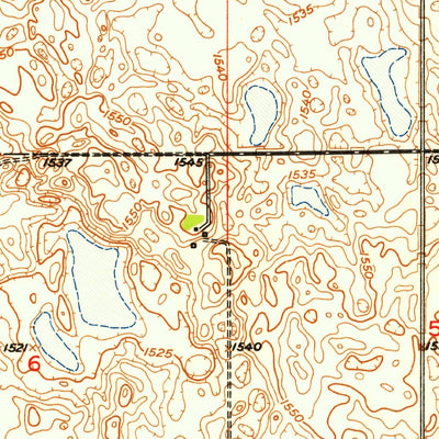United States Geological Survey Courtenay, ND (1951, 24000-Scale) digital map