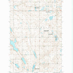 United States Geological Survey Courtenay NW, ND (1990, 24000-Scale) digital map