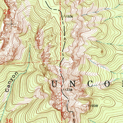 United States Geological Survey Courthouse Mountain, CO (1963, 24000-Scale) digital map