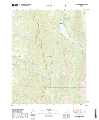 United States Geological Survey Courthouse Mountain, CO (2022, 24000-Scale) digital map