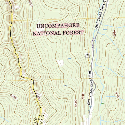 United States Geological Survey Courthouse Mountain, CO (2022, 24000-Scale) digital map