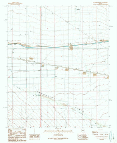 United States Geological Survey Courthouse Well, AZ (1990, 24000-Scale) digital map