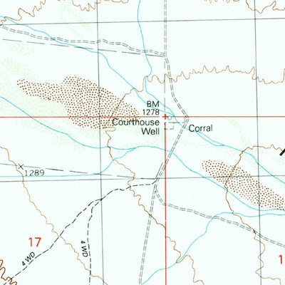 United States Geological Survey Courthouse Well, AZ (1990, 24000-Scale) digital map
