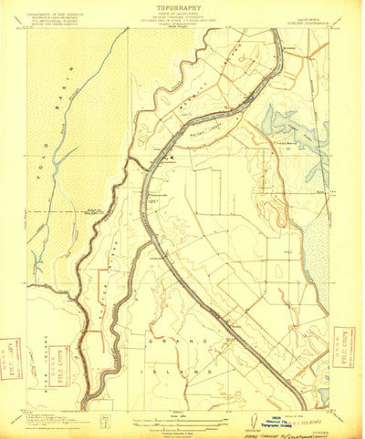 United States Geological Survey Courtland, CA (1916, 31680-Scale) digital map