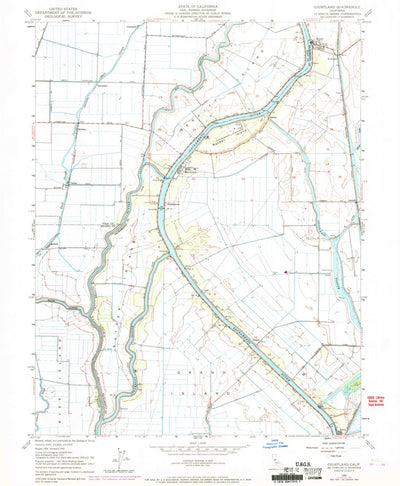 United States Geological Survey Courtland, CA (1952, 24000-Scale) digital map