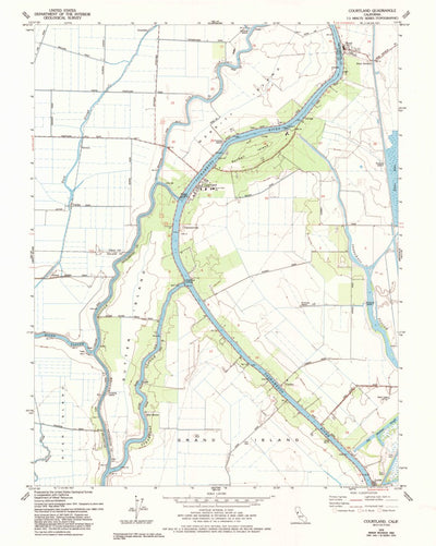 United States Geological Survey Courtland, CA (1978, 24000-Scale) digital map