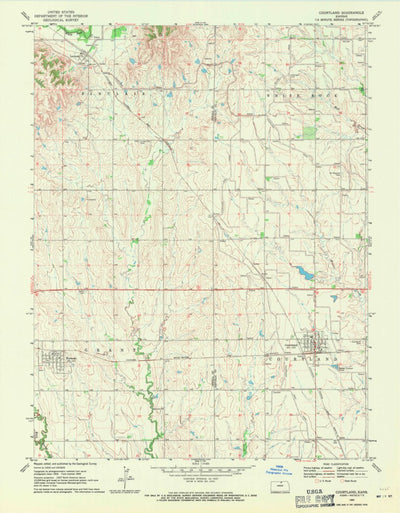 United States Geological Survey Courtland, KS (1969, 24000-Scale) digital map
