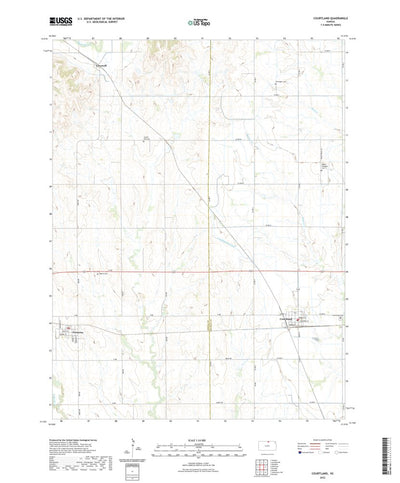 United States Geological Survey Courtland, KS (2022, 24000-Scale) digital map