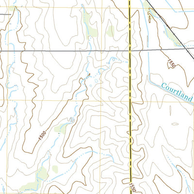 United States Geological Survey Courtland, KS (2022, 24000-Scale) digital map