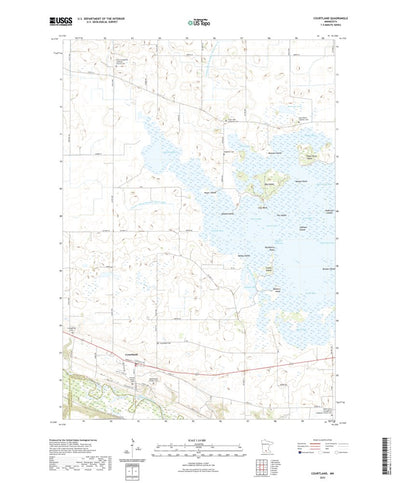 United States Geological Survey Courtland, MN (2022, 24000-Scale) digital map