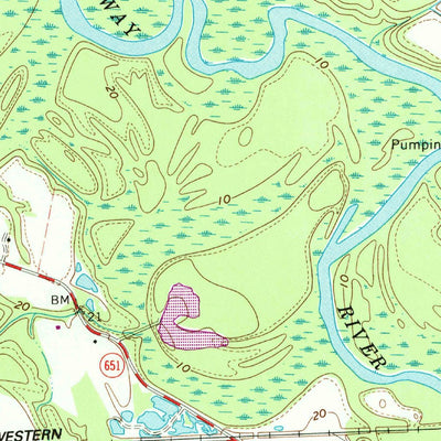 United States Geological Survey Courtland, VA (1967, 24000-Scale) digital map