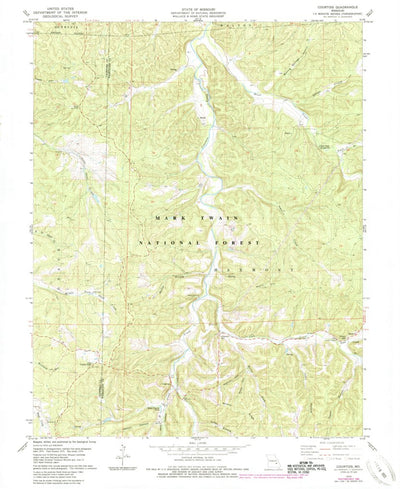 United States Geological Survey Courtois, MO (1978, 24000-Scale) digital map