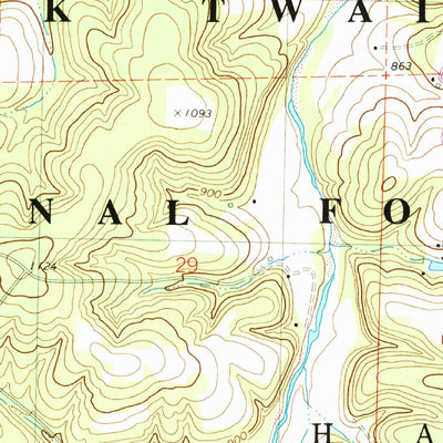 United States Geological Survey Courtois, MO (1978, 24000-Scale) digital map