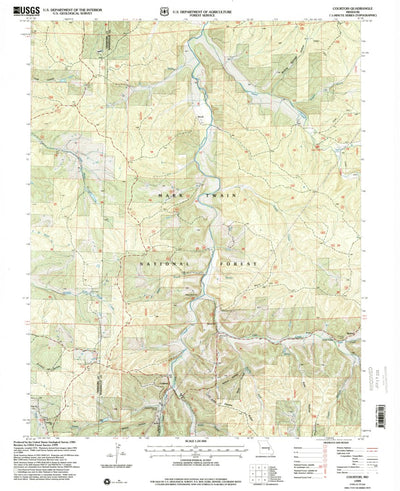 United States Geological Survey Courtois, MO (1999, 24000-Scale) digital map
