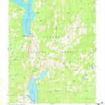 United States Geological Survey Courtright Reservoir, CA (V2, 1982) digital map