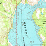 United States Geological Survey Courtright Reservoir, CA (V2, 1982) digital map