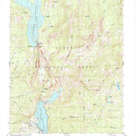 United States Geological Survey Courtright Reservoir, CA (V3, 1982) digital map