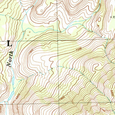 United States Geological Survey Courtright Reservoir, CA (V3, 1982) digital map
