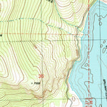 United States Geological Survey Courtright Reservoir, CA (V4, 1982) digital map