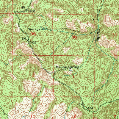 United States Geological Survey Courtrock, OR (1951, 62500-Scale) digital map