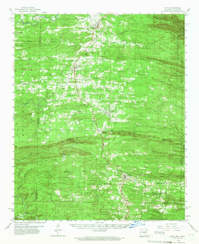 United States Geological Survey Cove, AR-OK (1959, 62500-Scale) digital map