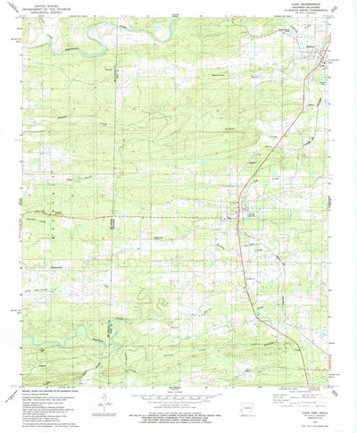United States Geological Survey Cove, AR-OK (1984, 24000-Scale) digital map