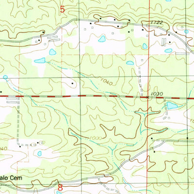 United States Geological Survey Cove, AR-OK (1984, 24000-Scale) digital map