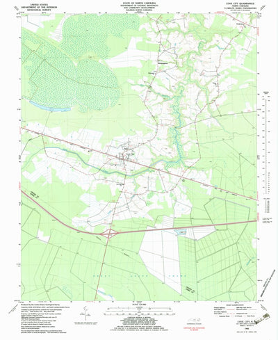 United States Geological Survey Cove City, NC (1982, 24000-Scale) digital map