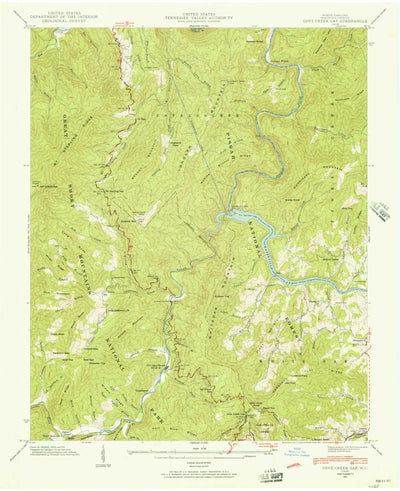 United States Geological Survey Cove Creek Gap, NC (1941, 24000-Scale) digital map