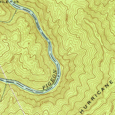 United States Geological Survey Cove Creek Gap, NC (1941, 24000-Scale) digital map