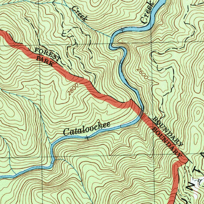 United States Geological Survey Cove Creek Gap, NC (1997, 24000-Scale) digital map