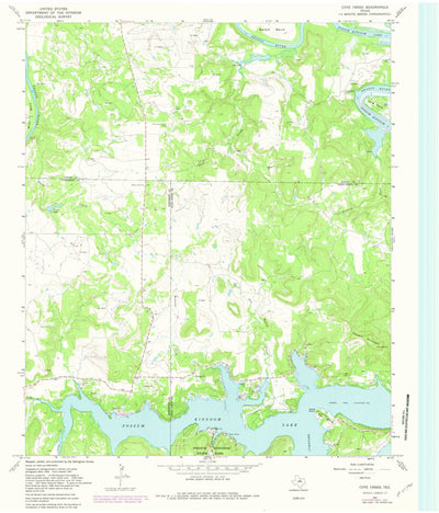 United States Geological Survey Cove Creek, TX (1967, 24000-Scale) digital map