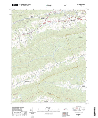 United States Geological Survey Cove Creek, VA (2022, 24000-Scale) digital map