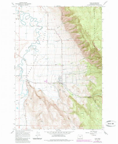United States Geological Survey Cove, OR (1965, 24000-Scale) digital map
