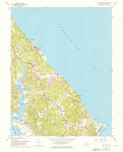 United States Geological Survey Cove Point, MD (1943, 24000-Scale) digital map