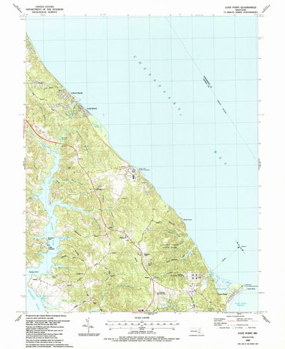 United States Geological Survey Cove Point, MD (1987, 24000-Scale) digital map