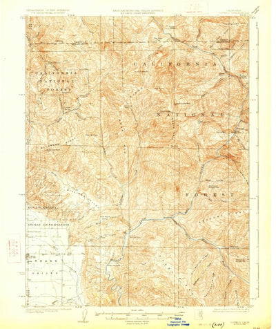 United States Geological Survey Covelo, CA (1926, 62500-Scale) digital map