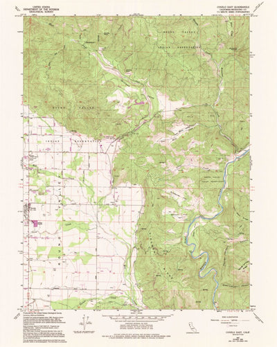 United States Geological Survey Covelo East, CA (1967, 24000-Scale) digital map