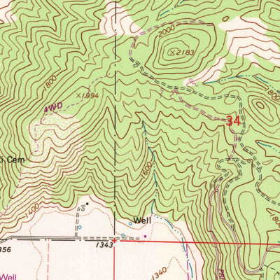 United States Geological Survey Covelo East, CA (1967, 24000-Scale) digital map