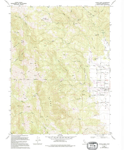 United States Geological Survey Covelo West, CA (1967, 24000-Scale) digital map