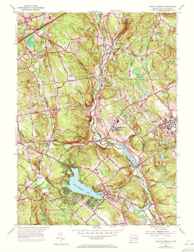 United States Geological Survey Coventry, CT (1953, 24000-Scale) digital map