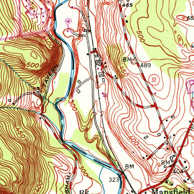 United States Geological Survey Coventry, CT (1953, 24000-Scale) digital map