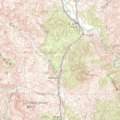 United States Geological Survey Cover Mountain, CO (1942, 62500-Scale) digital map